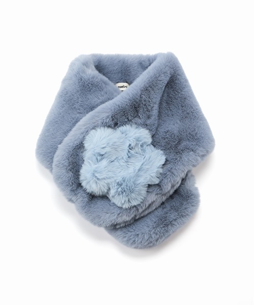 Casselini（キャセリーニ）の「Casselini(キャセリーニ)モチーフファーティペット（マフラー・レディース・ネイビー/ベージュ/ピンク/ブラウン/ミント/ブルー・FREE）」の19枚目の写真