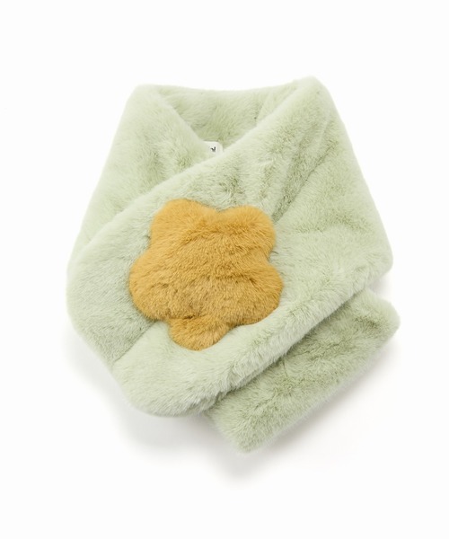 Casselini（キャセリーニ）の「Casselini(キャセリーニ)モチーフファーティペット（マフラー・レディース・ネイビー/ベージュ/ピンク/ブラウン/ミント/ブルー・FREE）」の20枚目の写真