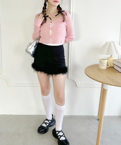 Loueme(ルエム)の「フェザーファーショートパンツ(その他パンツ・レディース・ブラック・M)」の8枚目の写真
