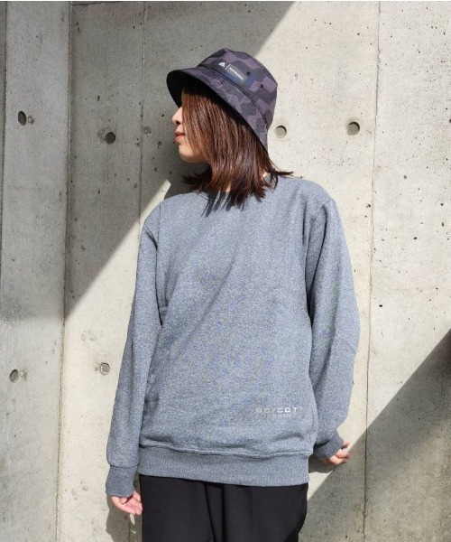 BOYCOTT(ボイコット)の「【BOYCOTT:ボイコット】バックロゴトレーナー/10oz(オンス)裏起毛ヘビーウェイトスウェット(スウェット・メンズ・ブラック/ライトグレー/ネイビー/グレー・MEDIUM/X-LARGE/LARGE)」の10枚目の写真