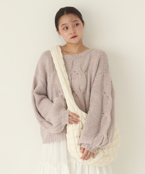 muguet（ミュゲ）の「cable prima knit（ニット/セーター）」 - WEAR