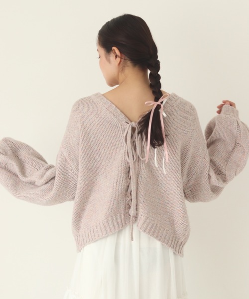 muguet（ミュゲ）の「cable prima knit（ニット/セーター・レディース・パープル系その他/ベビーピンク・FREE）」の11枚目の写真