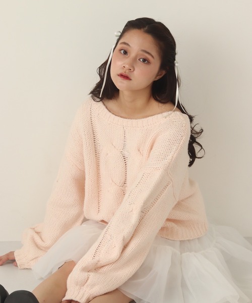 その他 * muguet * muguet（ミュゲ）の「cable prima knit（ニット/セーター）」 - WEAR