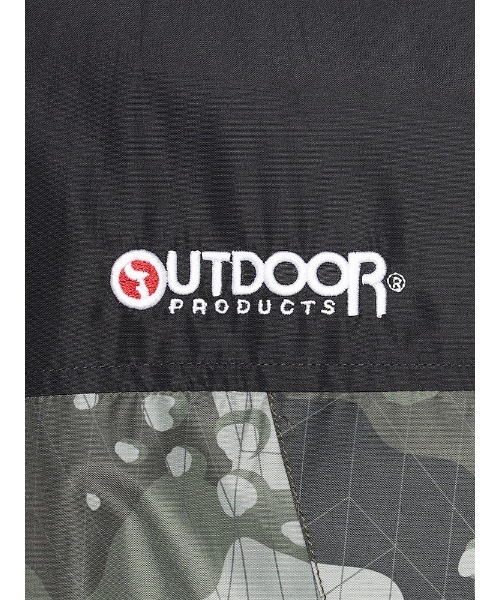 OUTDOOR PRODUCTS(アウトドアプロダクツ)の「裏メッシュ 迷彩切り替え パーカー(ナイロンジャケット・メンズ・カーキ/ブラック・M/L/LL)」の13枚目の写真