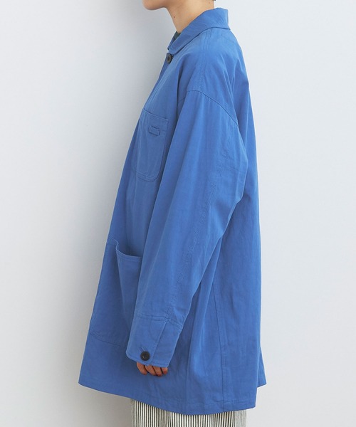 PAR ICI（パーリッシィ）の「ラチネ ミドル丈コート（その他アウター・レディース・ベージュ/ブルー・FREE）」の18枚目の写真