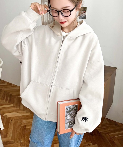 LOULOU select（ルルセレクト）の「TC裏毛袖ワンポイントバック刺繍