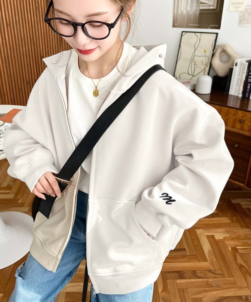 LOULOU select（ルルセレクト）の「TC裏毛袖ワンポイントバック刺繍