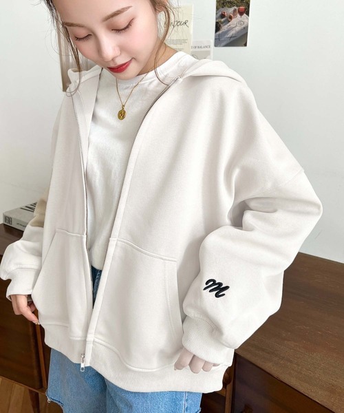 LOULOU select（ルルセレクト）の「TC裏毛袖ワンポイントバック刺繍