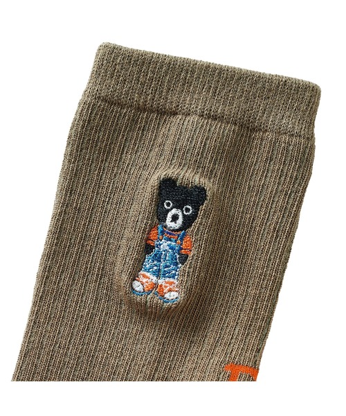 DOUBLE_B（ダブルビー）の「親子ペアソックス（大人用）（ソックス/靴下・レディース・カーキ・25/23-25cm/25-27CM）」の2枚目の写真