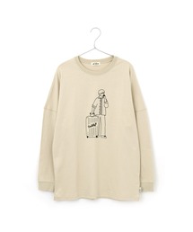 MAKE YOUR DAY（メイクユアデイ）の「おでかけファミリー長袖Tシャツ■パパサイズ（Tシャツ/カットソー）」