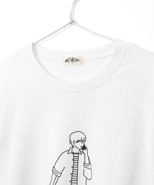 MAKE YOUR DAY(メイクユアデイ)の「おでかけファミリー長袖Tシャツ■パパサイズ(Tシャツ/カットソー・メンズ・ブラック/ベージュ/オフホワイト・M/L)」の10枚目の写真