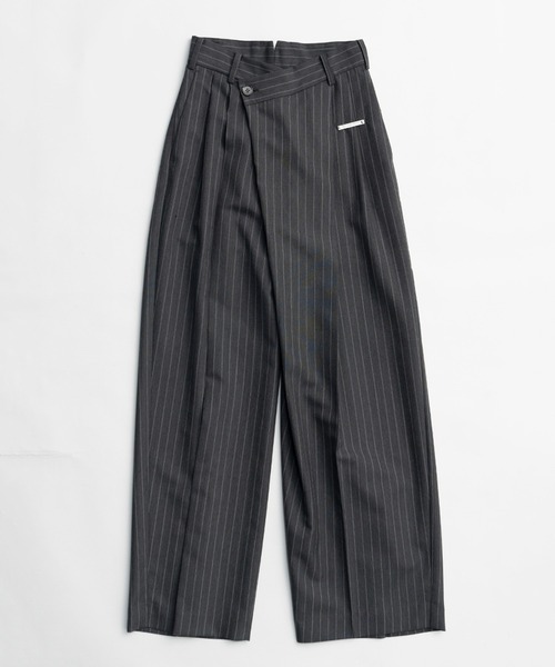 PRANK PROJECT(プランクプロジェクト)の「モヘアウールアシメタックパンツ / Mohair Wool Asymmetry Tack Pants(スラックス・レディース・ネイビー/グレー・38/36)」の18枚目の写真