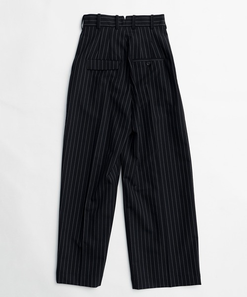 PRANK PROJECT(プランクプロジェクト)の「モヘアウールアシメタックパンツ / Mohair Wool Asymmetry Tack Pants(スラックス・レディース・ネイビー/グレー・38/36)」の19枚目の写真