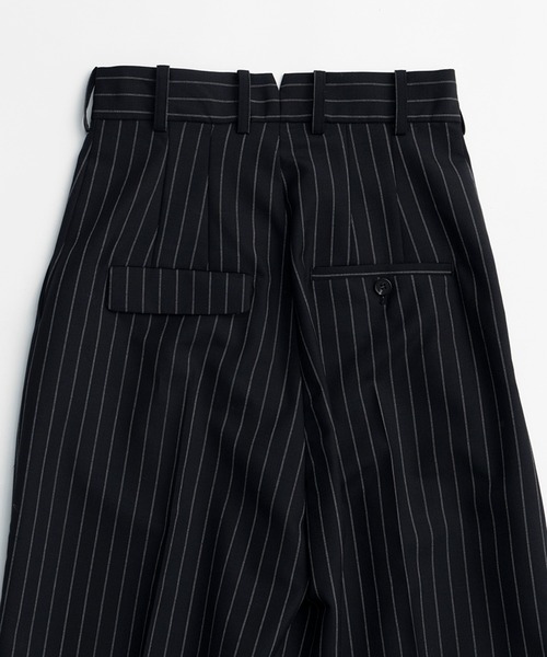 PRANK PROJECT(プランクプロジェクト)の「モヘアウールアシメタックパンツ / Mohair Wool Asymmetry Tack Pants(スラックス・レディース・ネイビー/グレー・38/36)」の21枚目の写真