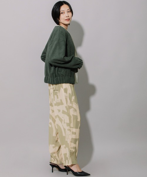 Munich（ミューニック）の「ストレッチパイルブルゾン（ブルゾン・レディース・ブラック/ホワイト/カーキ・FREE）」の5枚目の写真