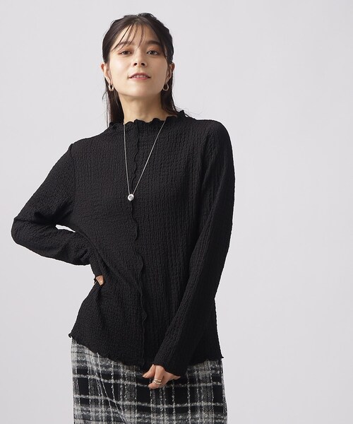 Cutie Blonde（キューティーブロンド）の「◆【洗える】ふくれシャーリングインナー（Tシャツ/カットソー・レディース・ライトブルー/ブラック/ホワイト系・02/03/04）」の11枚目の写真