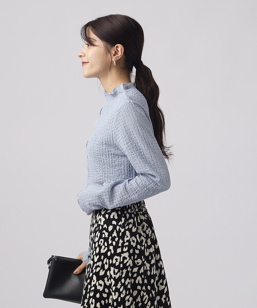 Cutie Blonde（キューティーブロンド）の「◆【洗える】ふくれシャーリングインナー（Tシャツ/カットソー・レディース・ライトブルー/ブラック/ホワイト系・02/03/04）」の21枚目の写真