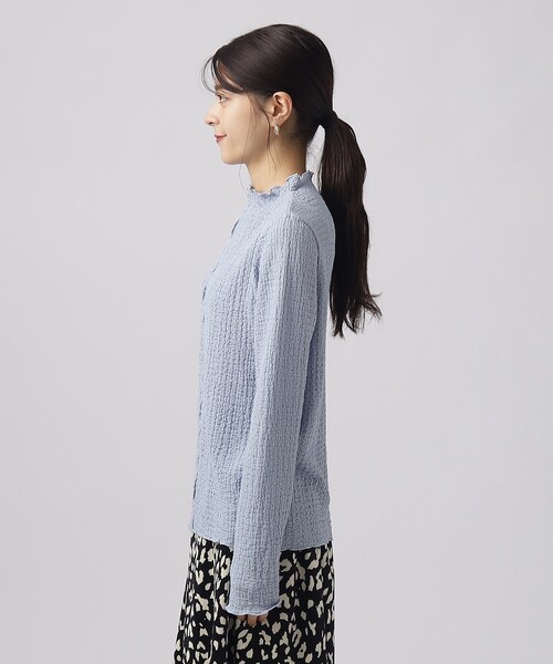 Cutie Blonde（キューティーブロンド）の「◆【洗える】ふくれシャーリングインナー（Tシャツ/カットソー・レディース・ライトブルー/ブラック/ホワイト系・02/03/04）」の22枚目の写真