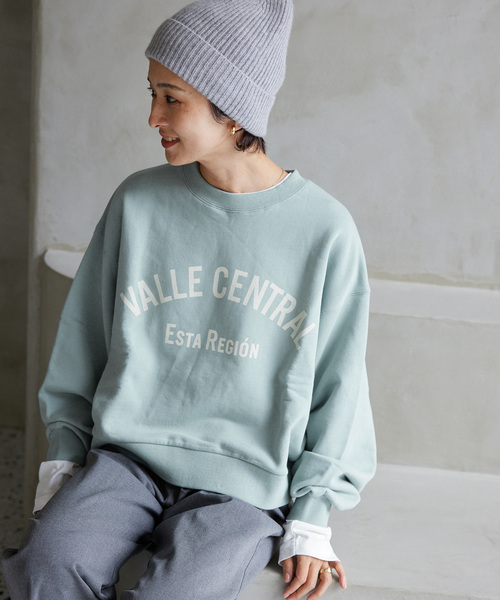 JOURNAL STANDARD relume(ジャーナルスタンダード レリューム)の「アーチロゴプルオーバーワイドスウェット(スウェット・レディース・ホワイト/サックスブルー/モスグリーン・FREE)」の22枚目の写真