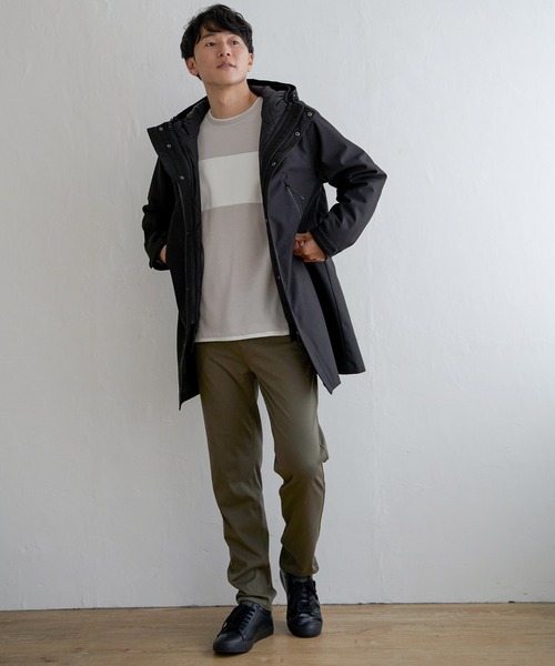 ikka(イッカ)の「ミニ裏毛切り替えロンT(Tシャツ/カットソー・メンズ・ホワイト/ライトグレー/ブラック・XL/M/S/L)」の4枚目の写真