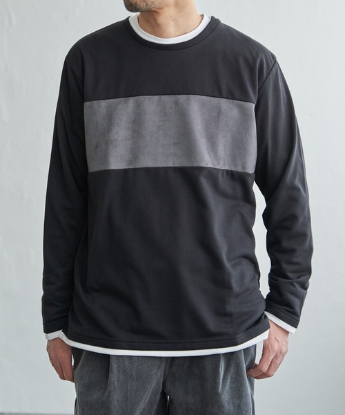 ikka(イッカ)の「ミニ裏毛切り替えロンT(Tシャツ/カットソー・メンズ・ホワイト/ライトグレー/ブラック・XL/M/S/L)」の20枚目の写真