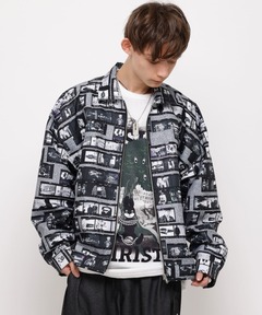DIESEL 総柄 J-SABORU ナイロンジャケット Diesel J-SABORU Bomber jacket in printed nylon Size Large | eBay