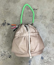 cheek: kinchaku code 2 way tote 巾着コード2WAYトート