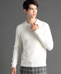 MONSIEUR NICOLE（ムッシュニコル）の「メランジベロア クルーネックニット（ニット/セーター・メンズ）」