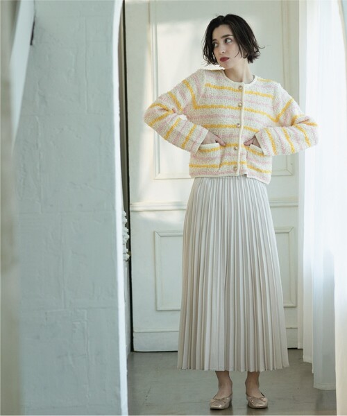 【タグ付き未使用品】archivio プリーツスカート グレー ホワイト heather - 【タグ付き 未使用】Heather アソートワッシャープリーツ