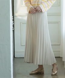 OPAQUE.CLIP | シャンブレープリーツスカート【洗濯機洗い可】(スカート)