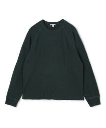 美品✨ジェームスパース JAMES PERSEカシミヤ100%ニット チャコール カシミヤ ラグランスリーブプルオーバー WLTC3770