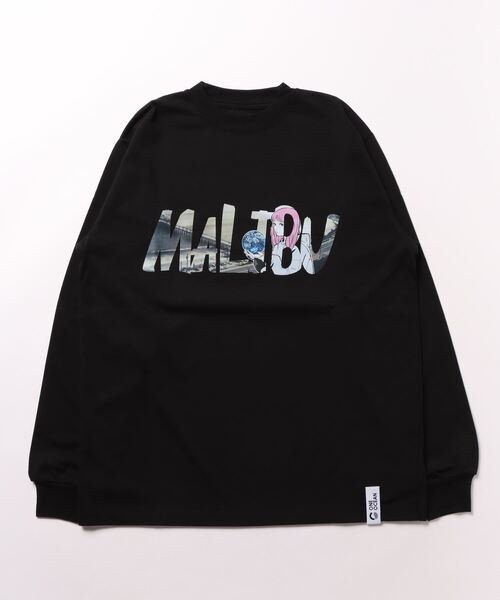 MALIBU SHIRTS(マリブシャツ)の「STANDARD L/S TEE BSW Logo(Tシャツ/カットソー・メンズ・ホワイト/ブラック・L/S/M)」の2枚目の写真
