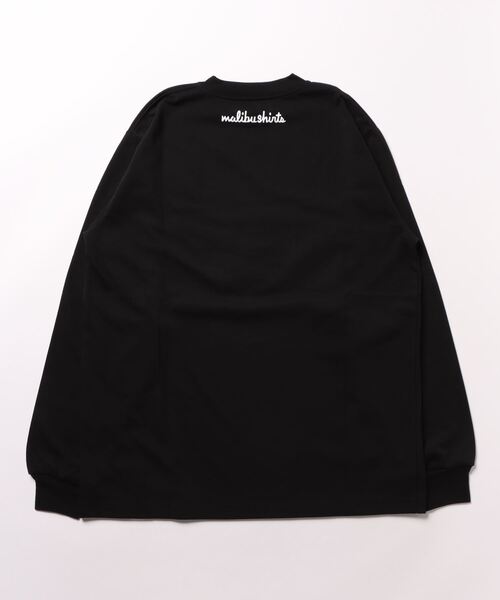 MALIBU SHIRTS(マリブシャツ)の「STANDARD L/S TEE BSW Logo(Tシャツ/カットソー・メンズ・ホワイト/ブラック・L/S/M)」の3枚目の写真