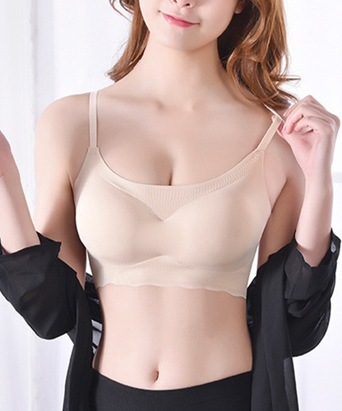 Lace Ladies（レースレディース）の「ベーシック ウエーブ ノンワイヤー スポーツ ブラ（スポーツブラ・レディース・ピンク/ミント/ベージュ/ブラック・85/80/75/70）」の10枚目の写真