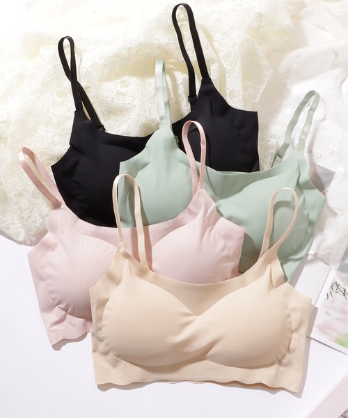 Lace Ladies（レースレディース）の「ベーシック ウエーブ ノンワイヤー スポーツ ブラ（スポーツブラ・レディース・ピンク/ミント/ベージュ/ブラック・85/80/75/70）」の17枚目の写真