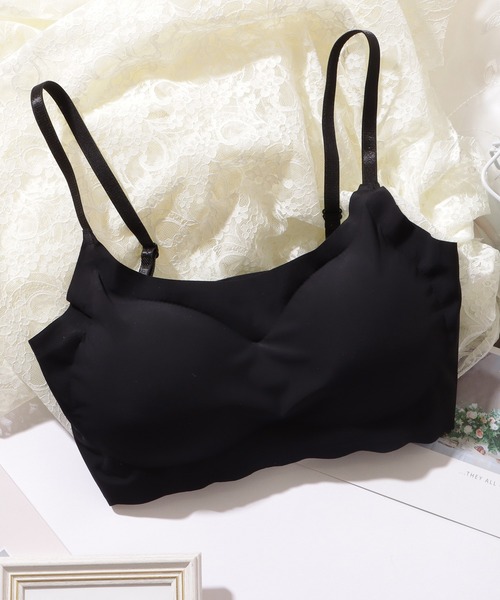 Lace Ladies（レースレディース）の「ベーシック ウエーブ ノンワイヤー スポーツ ブラ（スポーツブラ・レディース・ピンク/ミント/ベージュ/ブラック・85/80/75/70）」の18枚目の写真