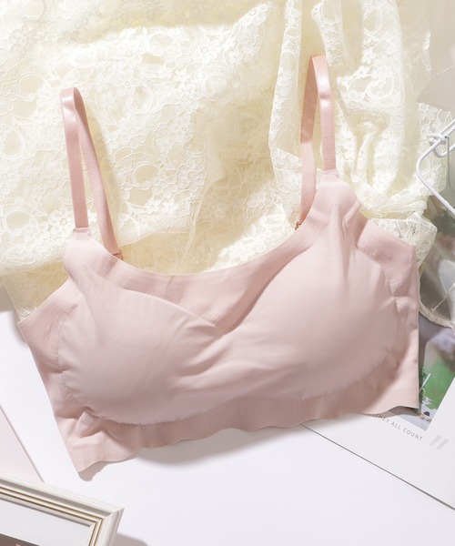 Lace Ladies（レースレディース）の「ベーシック ウエーブ ノンワイヤー スポーツ ブラ（スポーツブラ・レディース・ピンク/ミント/ベージュ/ブラック・85/80/75/70）」の21枚目の写真