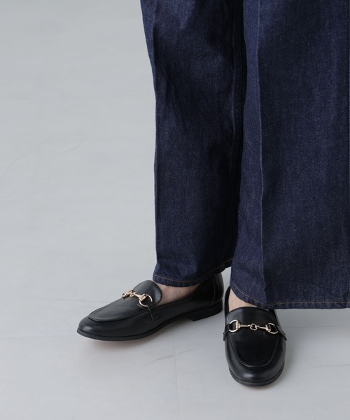 NANO universe（ナノユニバース）の「ビットローファー（ローファー・レディース・モカ/ブラック・37/38/36）」の2枚目の写真