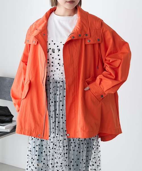 forksy.】ナイロンフレアマウンテンパーカー（マウンテンパーカー