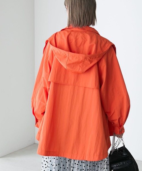 forksy.】ナイロンフレアマウンテンパーカー（マウンテンパーカー