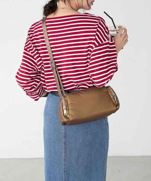 BONLECILL(ボンルシール)の「サイドポケットスクエアショルダーバッグ(ショルダーバッグ・レディース・シルバー/ブラック/ブラウン・FREE)」の13枚目の写真