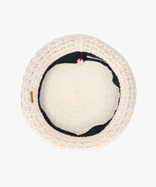 kaorinomori（カオリノモリ）の「kaorinomori シュシュベレー / カオリノモリ（ハンチング/ベレー帽・レディース・ブラウン/ホワイト/ネイビー・M/57.5cm）」の8枚目の写真