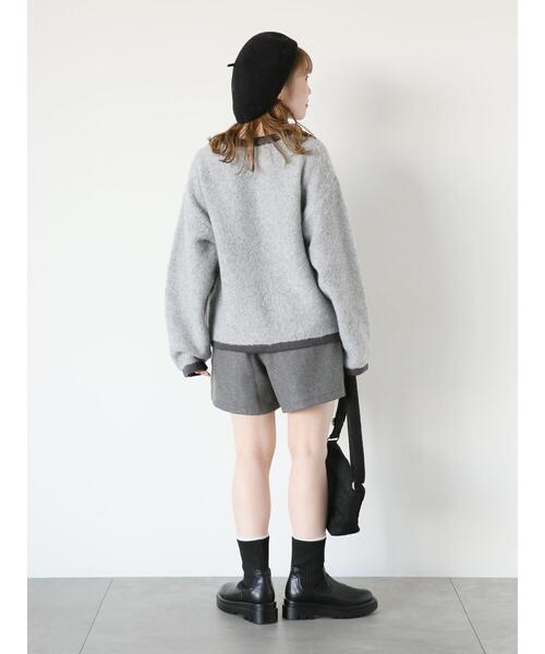 ehka sopo（エヘカソポ）の「ノーカラージャケット風カーディガン