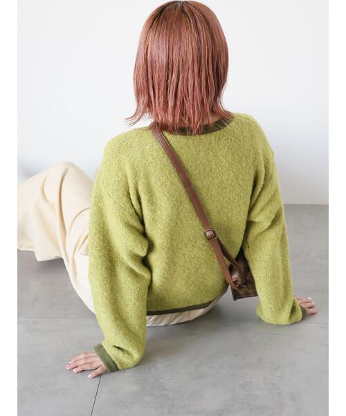 ehka sopo（エヘカソポ）の「ノーカラージャケット風カーディガン