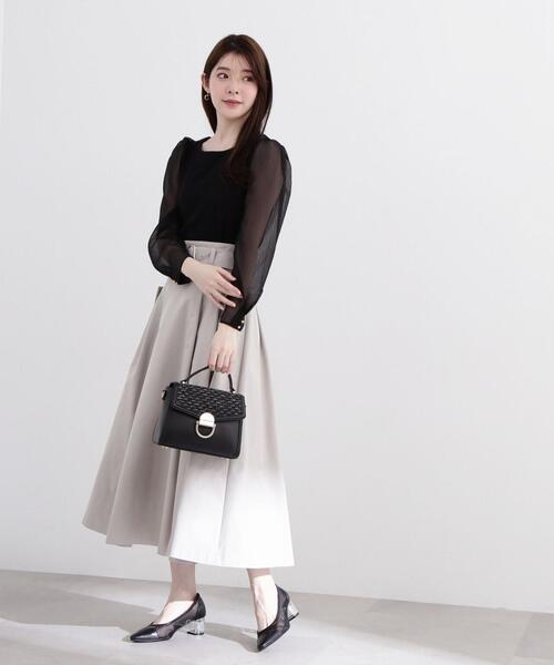 PROPORTION BODY DRESSING（プロポーションボディドレッシング）の「シアースリーブテレコ / 1214160300（Tシャツ/カットソー・レディース・ホワイト系その他/ピンク/ブラック・SMALL/MEDIUM）」の10枚目の写真