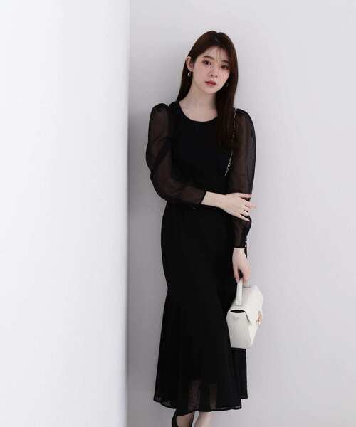 PROPORTION BODY DRESSING（プロポーションボディドレッシング）の「シアースリーブテレコ / 1214160300（Tシャツ/カットソー・レディース・ホワイト系その他/ピンク/ブラック・SMALL/MEDIUM）」の12枚目の写真