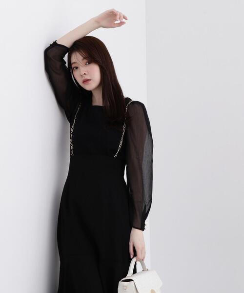 PROPORTION BODY DRESSING（プロポーションボディドレッシング）の「シアースリーブテレコ / 1214160300（Tシャツ/カットソー・レディース・ホワイト系その他/ピンク/ブラック・SMALL/MEDIUM）」の13枚目の写真