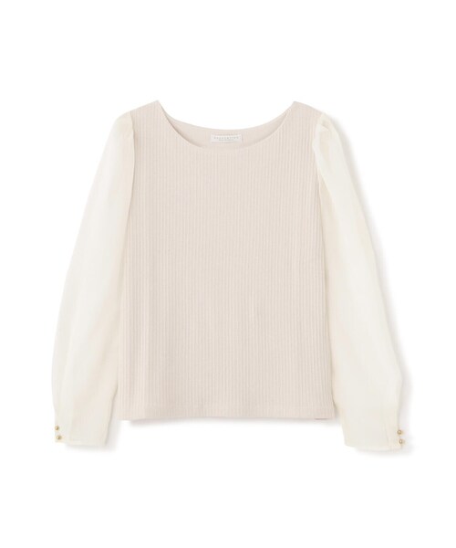 PROPORTION BODY DRESSING（プロポーションボディドレッシング）の「シアースリーブテレコ / 1214160300（Tシャツ/カットソー・レディース・ホワイト系その他/ピンク/ブラック・SMALL/MEDIUM）」の16枚目の写真