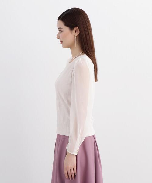 PROPORTION BODY DRESSING（プロポーションボディドレッシング）の「シアースリーブテレコ / 1214160300（Tシャツ/カットソー・レディース・ホワイト系その他/ピンク/ブラック・SMALL/MEDIUM）」の22枚目の写真