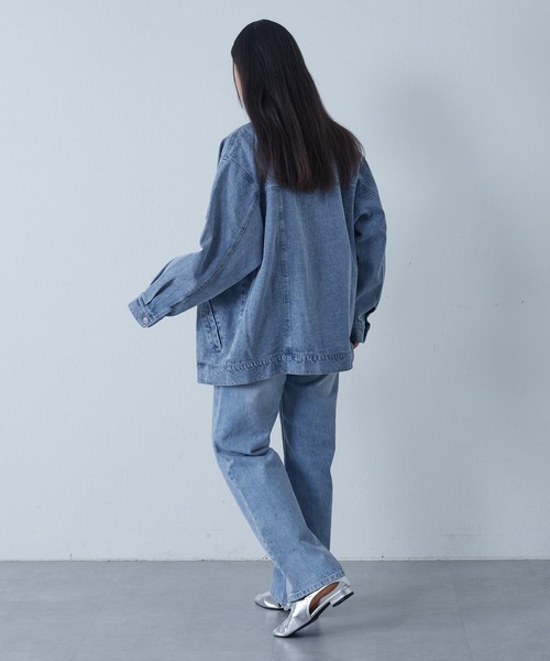 COLONY 2139（コロニートゥーワンスリーナイン）の「ローライズワイドレッグデニム（デニムパンツ・レディース・ブルー/ブラック/サックスブルー・SMALL/MEDIUM/LARGE）」の15枚目の写真